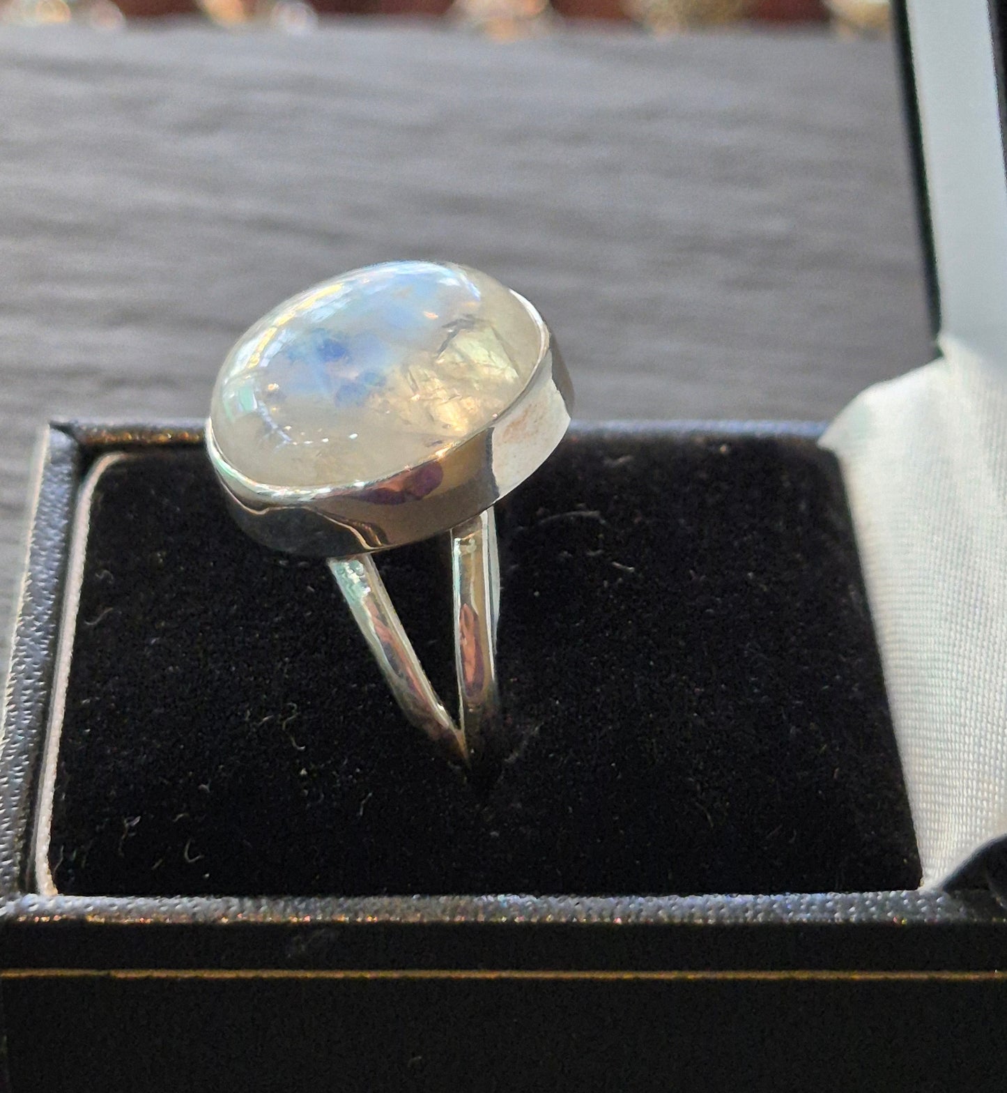 Moonstone statement ring
