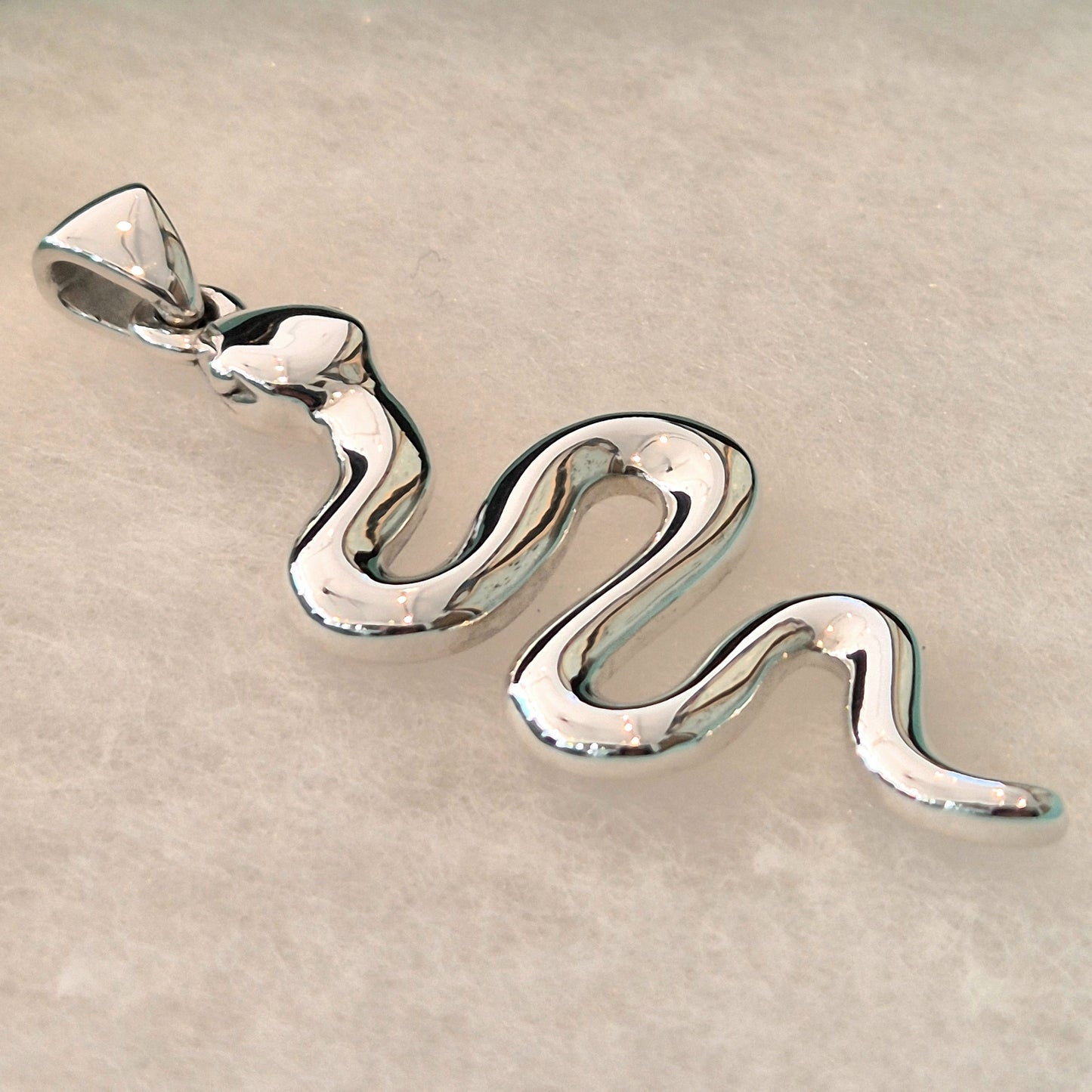Chunky snake pendant