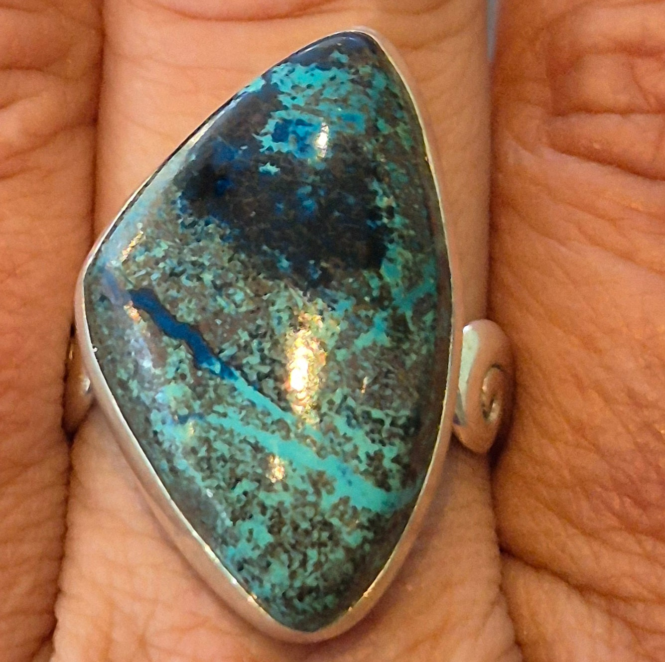 Chrysocolla Statement ring