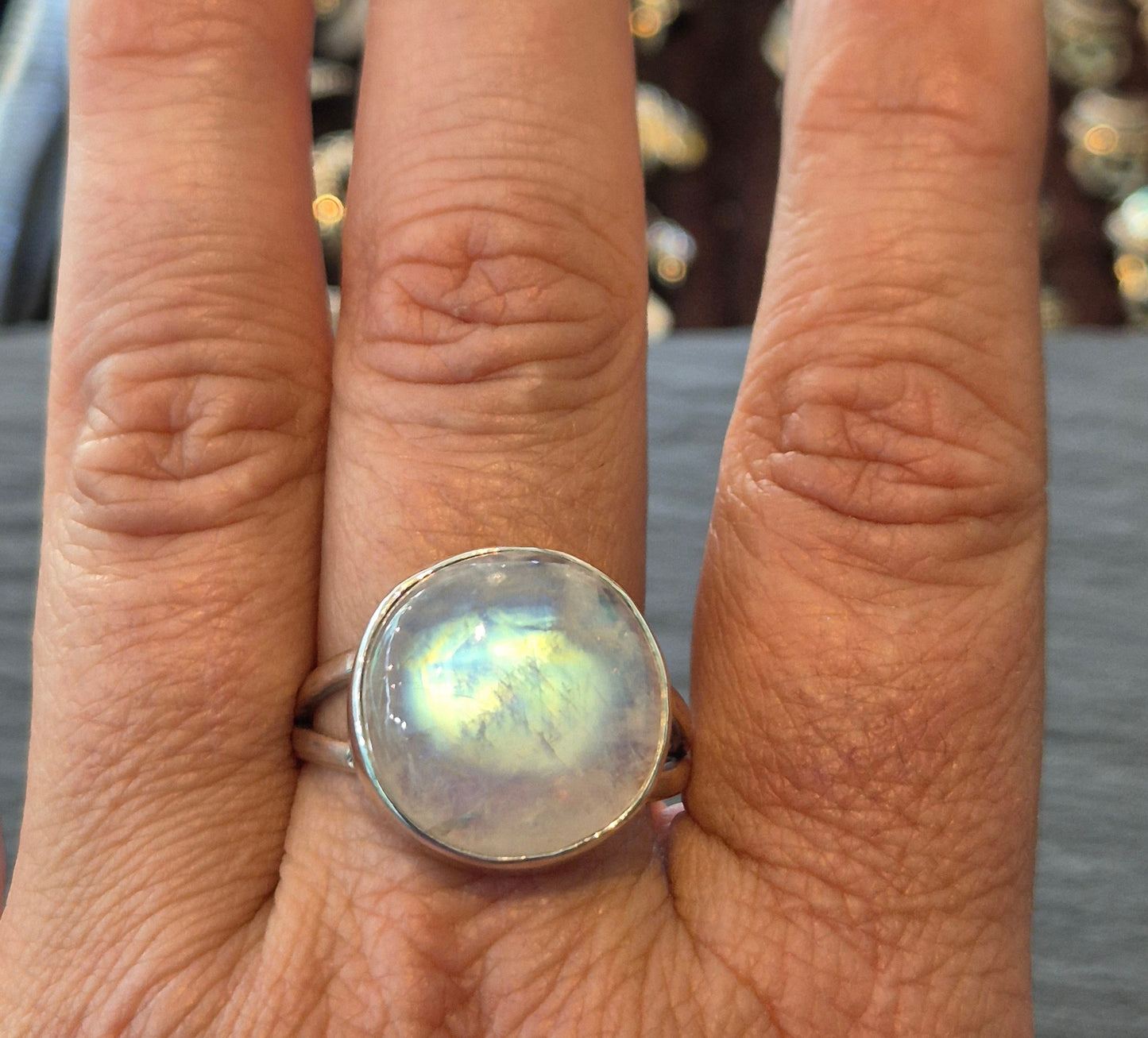 Moonstone statement ring