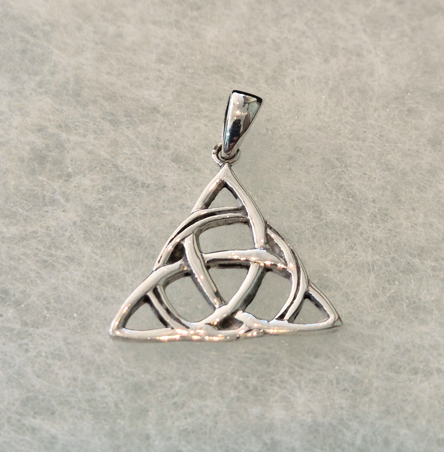 Triquetra and circle pendant