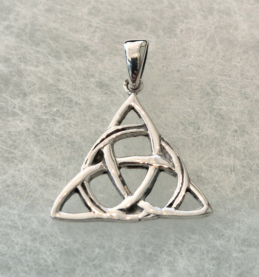 Triquetra and circle pendant