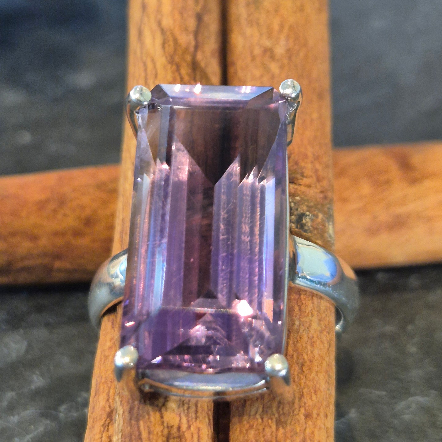 Amethyst In basket setting