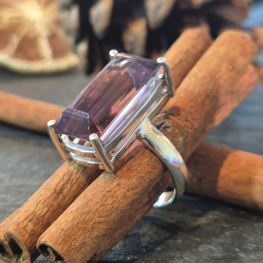 Amethyst In basket setting